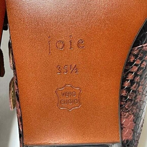 Joie Cabery Snake Print Leather Mule Women's Sz 5.5 - Picture 11 of 12
