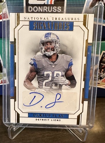 Darius Slay 2018 National Treasures Signatures card