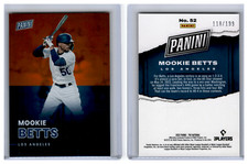 2022 Panini National Silver Pack Orange Parallel Mookie Betts Dodgers 118/199
