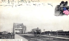 Seabright NJ Shrewsbury River Draw Bridge Postcard New Jersey