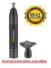 Ear and Nose Hair Trimmer for Men, Cordless Battery-Powered Trimmer