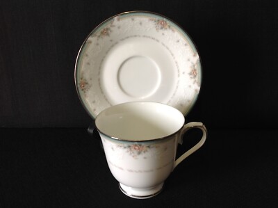 Noritake Greenbrier 4101 One (1) Footed Tea Cup & Saucer Set Mult. & More Avail.