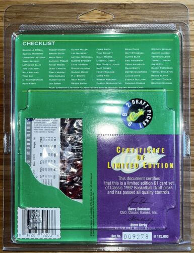 1992 Classic Draft Picks Factory Sealed 61 Card Set - Shaquille O'Neal RC Rookie - Picture 2 of 2