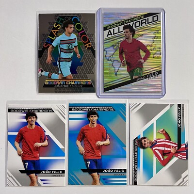 João Felix Lot 2022 Goodwin Champions All World Neon Green Numbered /199 Madrid