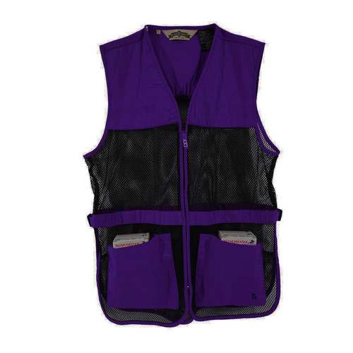 Bob Allen Full Mesh Dual Pad Shooting Vest-Purple