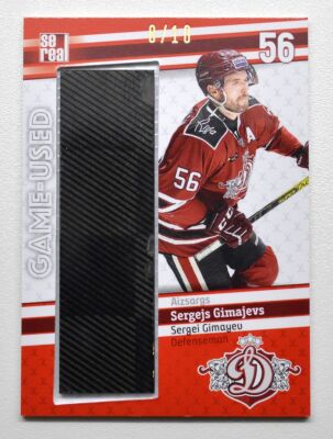 2019-20 KHL Dinamo Riga Stick #DRG-S06 Sergei Gimayev 08/10