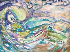 Paradise 2.Original Watercolor Painting