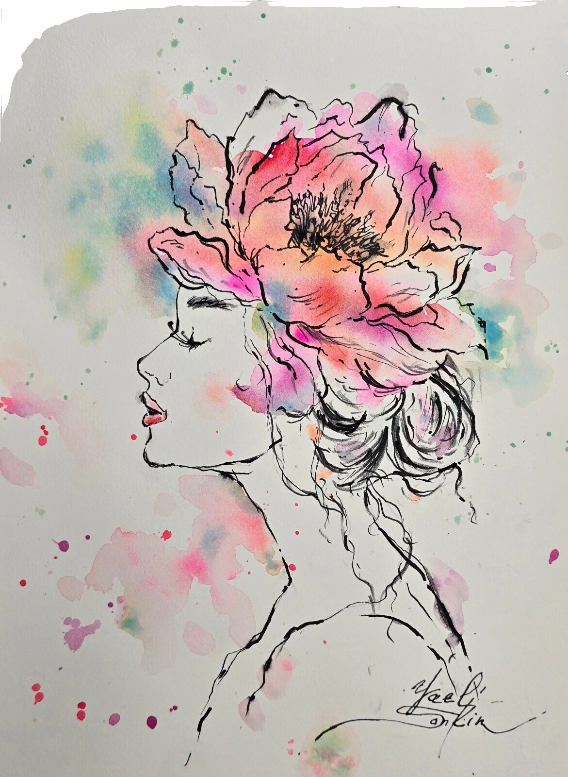 Ink Fashion Art Paintings