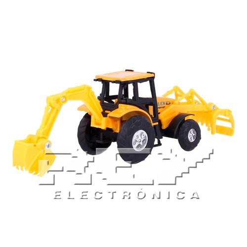 Retroexcavadora Pinzas Articulada Naranja Vehículo Campo Colección j238 - Imagen 3 de 8