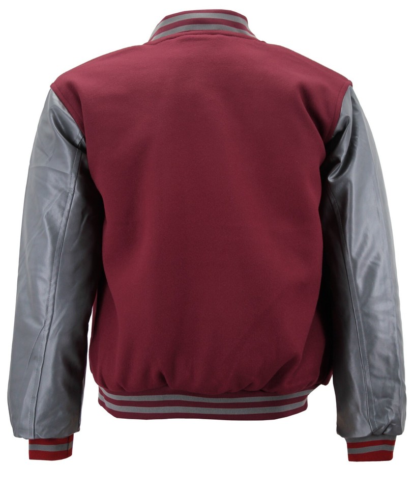 Men's New Premium Classic Snap Button Vintage Baseball Letterman
