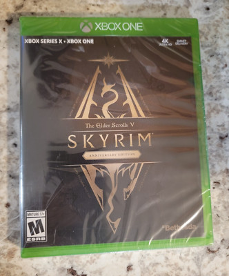 The Elder Scrolls V Skyrim Anniversary Edition BRAND NEW Factory SEALED Xbox one
