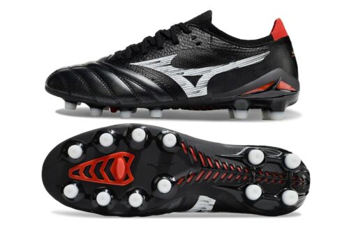 Mizuno Morelia Neo IV Beta Soccer Cleat Made in Japan Black/red Size US8.5/EUR41
