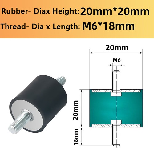 M3 M4 M5 M6 M8 M10 - M20 Anti Vibration Rubber Mount Car Bobbin Isolator Damper - Picture 27 of 98