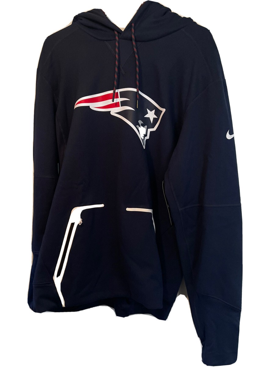 New England Patriots Nike Therma Fit Hoodie 805787-419 NFL On