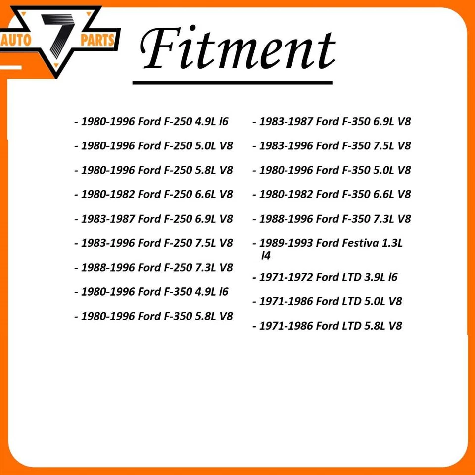 Escobilla limpiaparabrisas delantera izquierda delantera derecha Pronto se adapta a Ford F-250 1980-1996 Foto 2 de 4