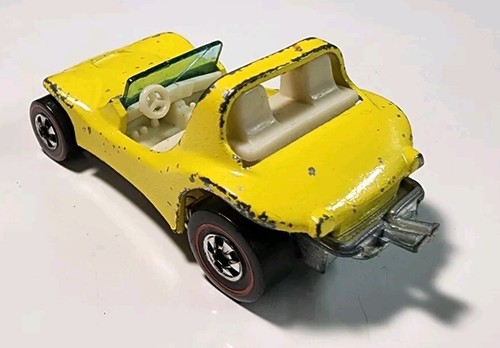 Hot Wheels Redline 1973 Enamel Yellow w/White Interior Dune Daddy 1/64 Diecast - Picture 5 of 11