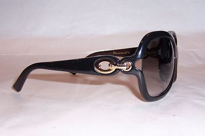 NEW CHRISTIAN DIOR DIORISSIMO 2/F/N/S 2ZY-Q8 BLACK/GRAY SUNGLASSES