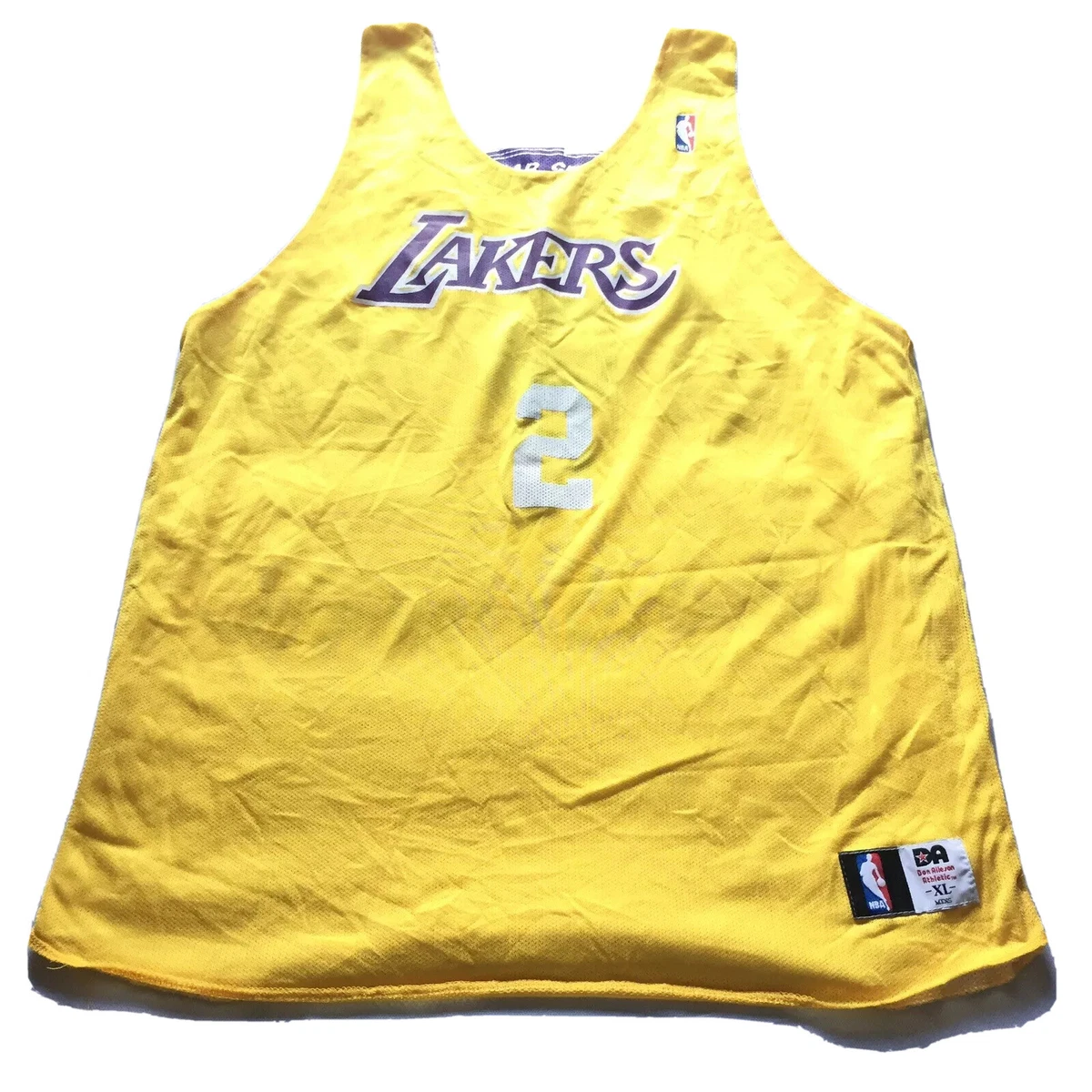 Vintage LA Lakers Practice Jersey Reversible Don Alleson Athletic XL Men  Kobe