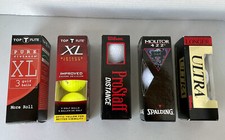 Wilson ProStaff, Ultra, Spalding Molitor, Top Flight vintage lot of Golf Balls