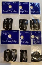 Diane #230C-12Pcs SMALL Metal Wig Snap Hair Clips For Wigs Hair Extensions-BL/BR