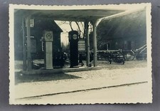 Original Foto Esso Tankstelle auf dem Dorf Vintage Photo auf Leonar Papier (51)