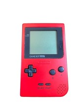 Nintendo Game Boy Pocket MGB-001 Red 100 OEM Tested Works No Battery Cover