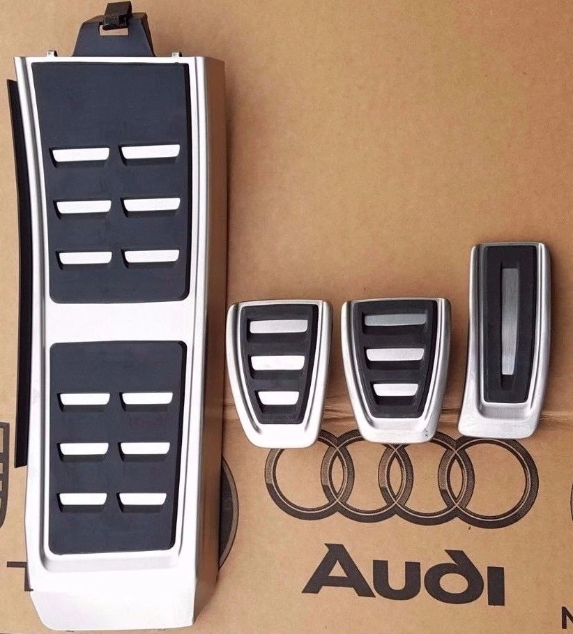 original Audi A4 B8 S-Line Pedalset S4 Pedale Pedalkappen Fußstütze A5 S5 Q5 SQ5 - Bild 1 von 1