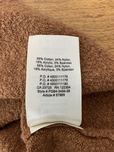 Wilfred Aritzia Sweater Mock Neck Long Sleeves Camel Tan Brown Size Small - Picture 7 of 7