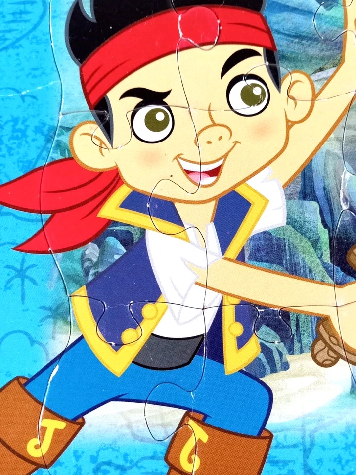 NUEVO Jake y los Piratas del País de Nunca Jamás 16 Piezas Puzzle Disney Junior Preescolar Foto 2 de 3