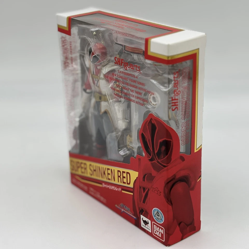 SH Figuarts Samurai Sentai Shinkenger Super Shinken Red Action Figure Bandai - Image 3 of 4
