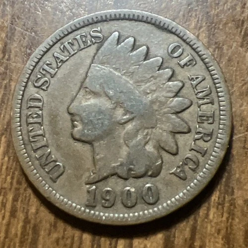 1900 Indian Head Cent Penny  Nice Details “Actual Coin Pictured"