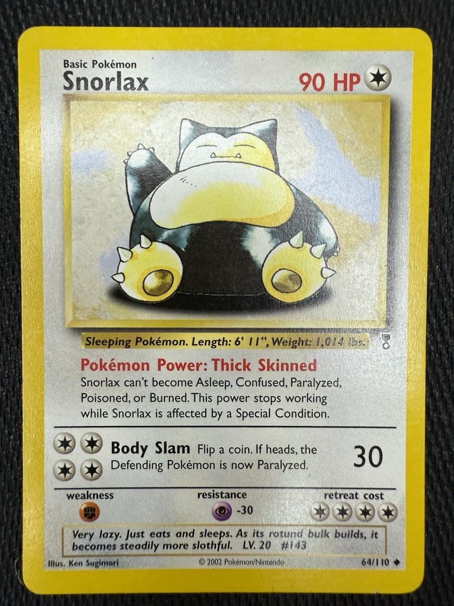 Snorlax 64/110 Legendary Collection Non Holo Vintage WOTC Pokemon