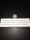 Lot #806 One Beautiful 1926-S Mercury Dime Fine Full Date & Letters See Pictures