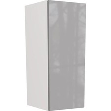 Fully Assembled Kitchen 200mm Wall Unit With Plain Slab Gloss Dust Grey Doors