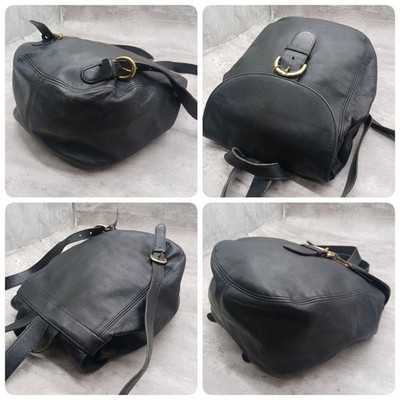 Vintage OLD COACH Backpack Black Glove-Tanned Leather 4134  display picture 1