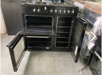 Logik LRC90B21 Dual Fuel Range Cooker 90cm Black