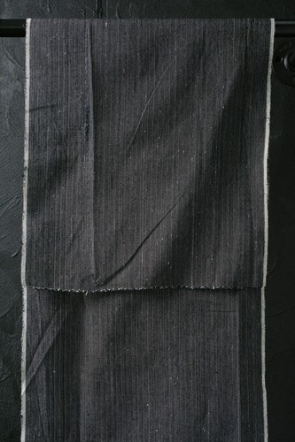 Japanese Fabric Cotton Vintage Kimono Antique Indigo Blue SHIMA 56.3"/KIK58/115 - Picture 5 of 10