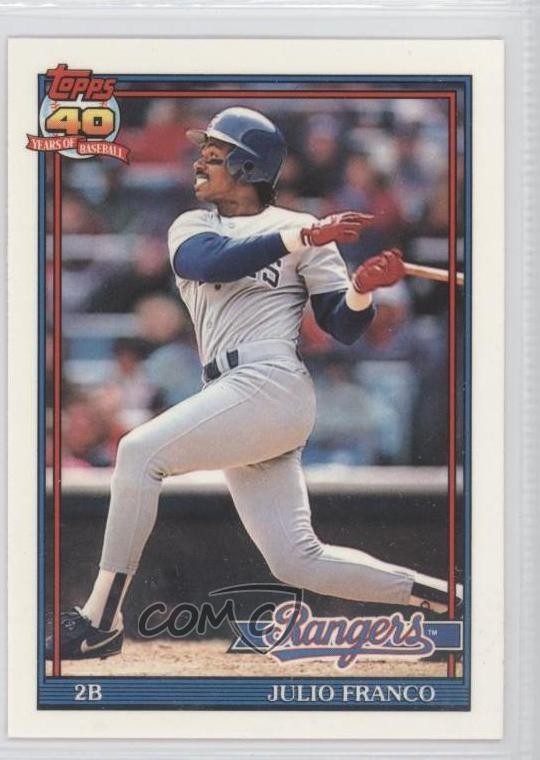 1991 Topps Factory Set Collector's Edition (Tiffany) Julio Franco #775 0j0