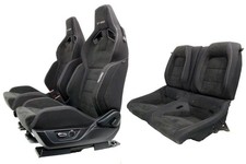 2015 - 2025 Mustang Shelby Recaro Seats Set Suede Power Tracks S550 S650 Gt350