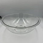Vintage Pyrex Large Mixing Bowl # 326 Clear Glass 4 Qt 3.8 L