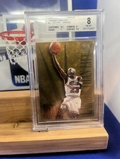 1995-96 SKYBOX PREMIUM LARGER THAN LIFE #L1 MICHAEL JORDAN BGS BECKETT GRADED 8