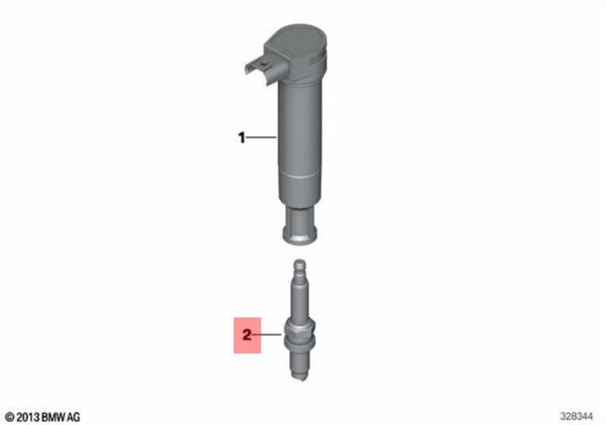 New BMW Spark Plug KR9CI Genuine - K1200GT K44 / K1200R / K1200S / K1300R