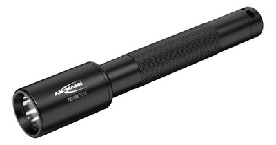 ANSMANN LED Taschenlampe in schwarz T150, 150 Lumen & Spritzwassergeschützt