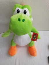 Green Yoshi 21” Plush Nintendo Super Mario - Round 1