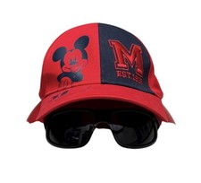 Walt Disney World Kid  s Mickey Mouse Red Hat With Black Built In Sunglasses
