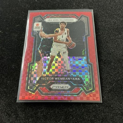 Victor Wembanyama 2023-24 Panini Prizm EuroLeague #11 Rookie Red Power #05/75
