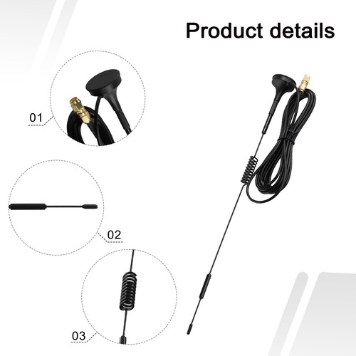 10Feet Helium Indoor-Antenna 868MHz 5.8dBi 6dBi 915MHz RP-SMA Aerial Black - Afbeelding 6 van 12