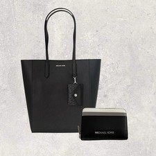 Michael Kors Torba Portfel Etui Jet Set Travel Vincent Czarna Skóra NOWA