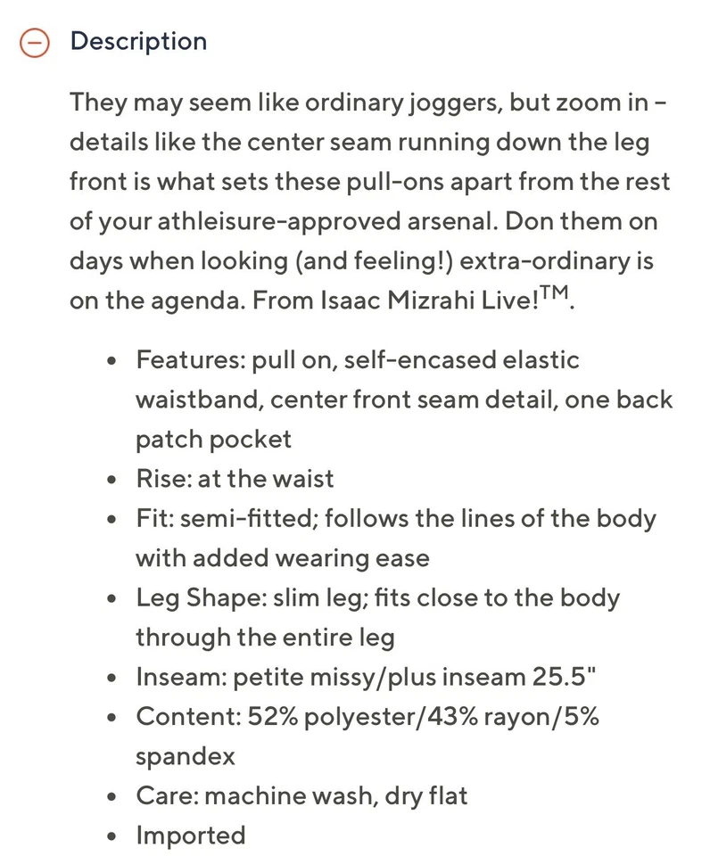 Isaac Mizrahi Live SoHo Jogger With Front Seam Detail PM Blue Tie Dye A572802 . - Image 2 of 3