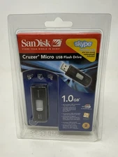 New SanDisk Cruzer Micro USB Retractable Flash Thumb Stick Drive 1.0 1 GB SEALED